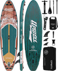UPWELL 10'6'/11'/11'6' Inflatable Paddle Board, Stand Up Paddlboard for Youth & Adults, Stable Design, Premium SUP Accessories, Backpack, Leash, Hand Pump, Fins