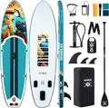 10'6'' Inflatable Stand Up Paddle Board (SUP) for Adults and Youth with Non-Slip Deck – Complete Accessories Kit, for Fishing, Yoga, Fitness & Family Fun