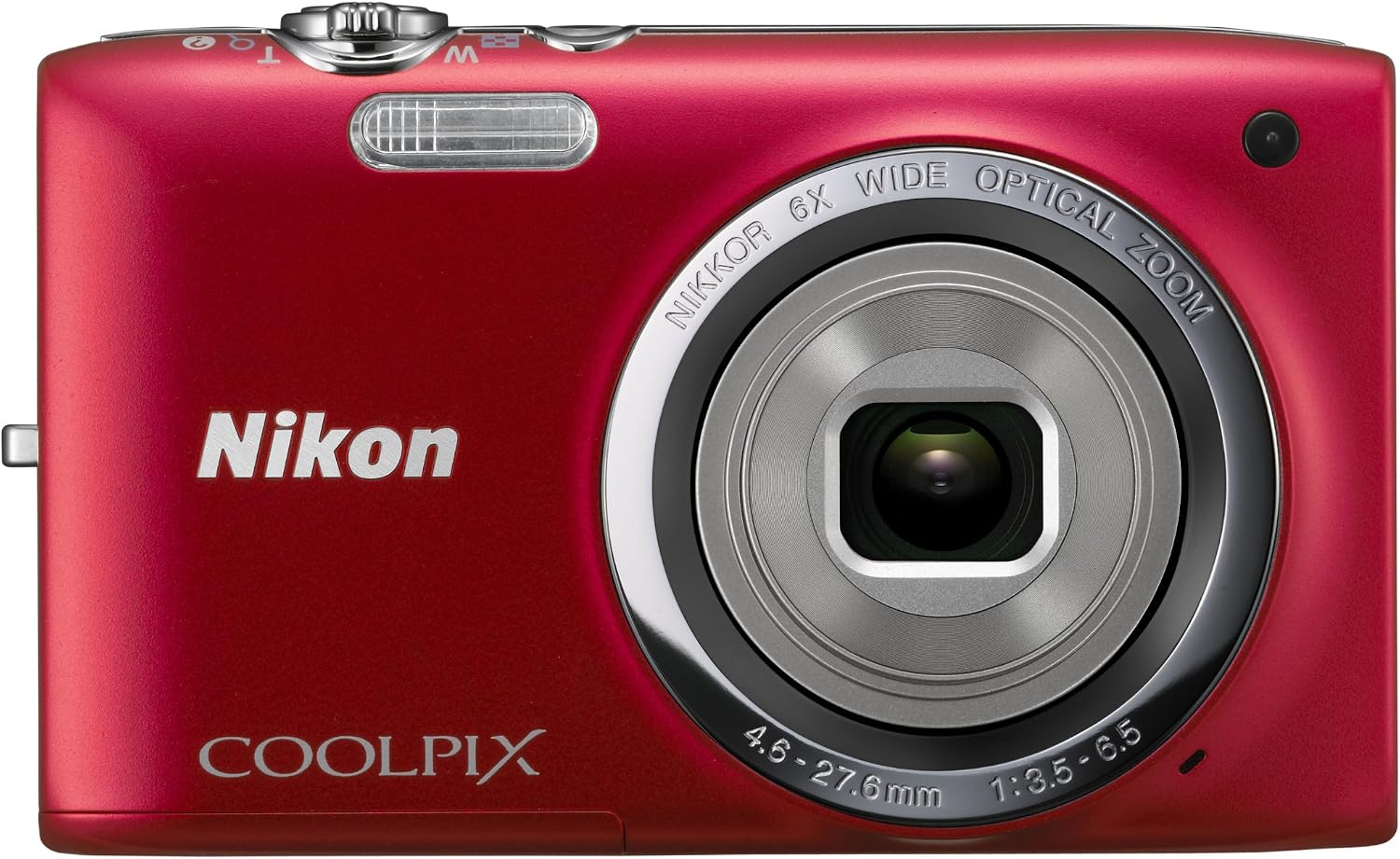 Nikon COOLPIX S2700 16 MP Digital Camera with 6x Optical Zoom and 720p HD Video (Red) (OLD MODEL)