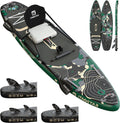 iTAOSTAR Adventure 12' × 35'/39' Inflatable Stand Up Paddle Board with Seat, Extra Wide SUP Board with 5 Fins Stable Design for Adults, Youth, All Skill Levels, Lakes, Oceans & Fishing