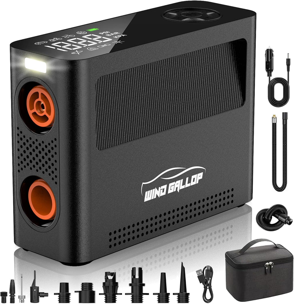 Paddle Board Pump - 150PSI Paddle Board Air Compressor, 4X Faster Electric Pump with 9 Modes, All-in-One Auto Air Pump for Car Tires, Motor Bike, Ball, SUP, Tent, Kayak, Float