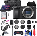 Sony a6400 Mirrorless Camera (ILCE-6400/B) + 64GB Card + Card Reader + Case + Flex Tripod + Hand Strap + Memory Wallet + Cap Keeper + Cleaning Kit (Renewed)