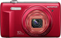 OM SYSTEM OLYMPUS VR-340 Red 16MP Digital Camera with 10x Optical Zoom (Red)