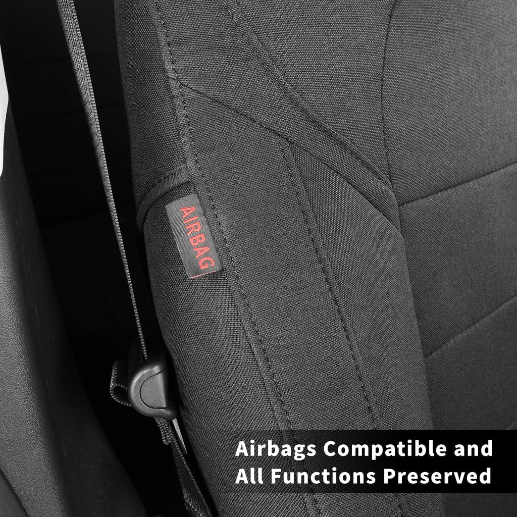 coverdream Equinox Seat Covers Custom Fit for 2025 2026 Chevrolet Equinox LT,RS,Activ (Not for EV),Full Coverage,Airbag Compatible Polyester Car Seat Protector(Full Set,Black)