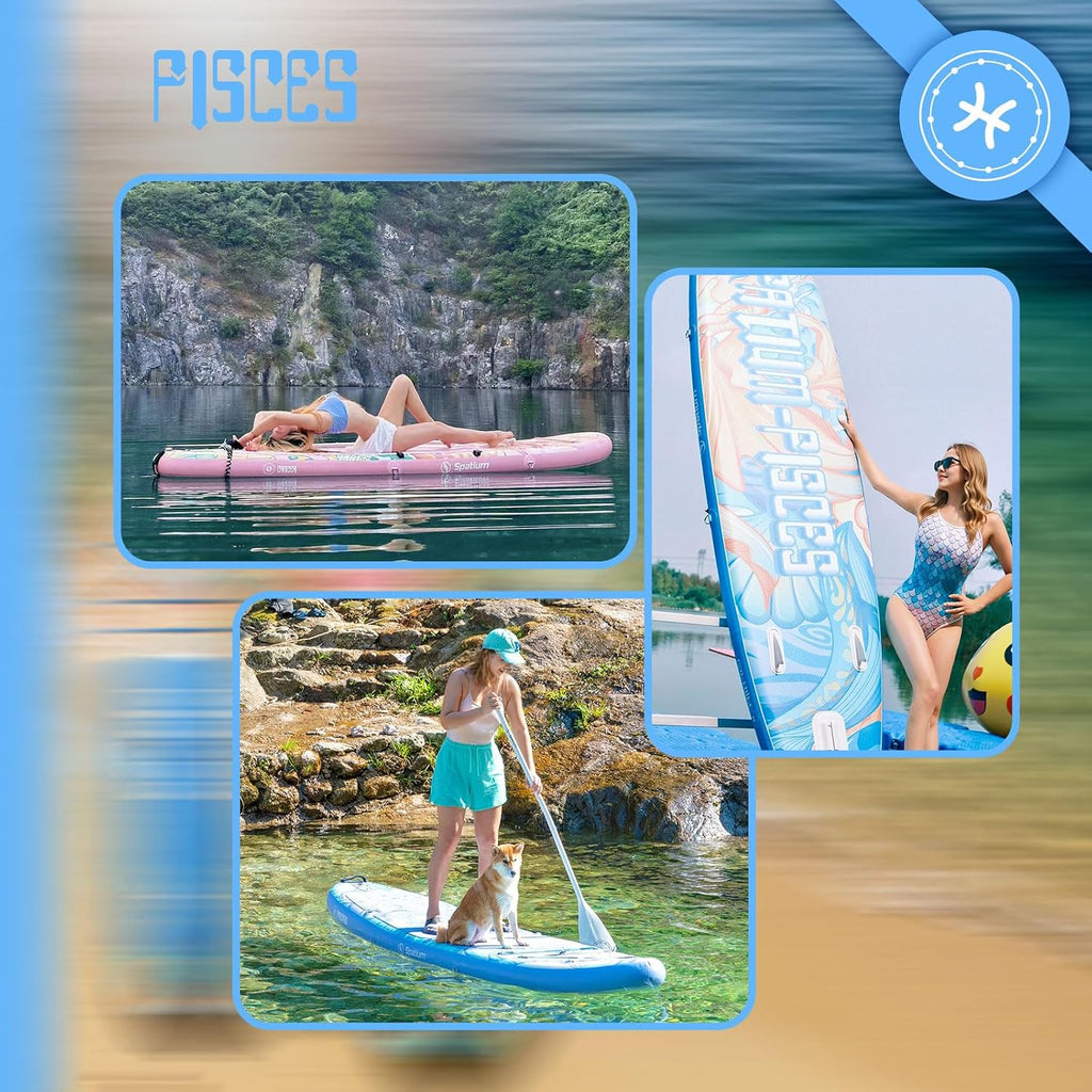 Spatium 11'5'x32' Magnetic Cup Holder Touring Paddle Board Stand Up Paddle Board for Adults,440lb Capacity SUP Board with Camera Mount for Youth & Adults of All Skill Levels