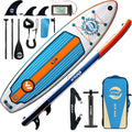 11' Inflatable Stand Up Paddle Board, 34' Extra Wide Stable iSUP for Adults & Youth, with Camera Mount & Premium Accessories, Non-Slip Deck for All Skill Levels
