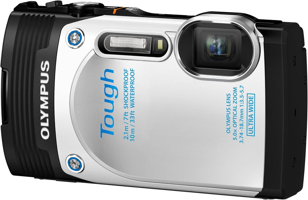 Olympus Stylus TG-850 IHS 16 MP Digital Camera (White) - International Version