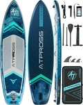 11'6'x35' Inflatable Paddle Board, 450lbs Extra Wide Stand Up Paddleboard for Adults with Premium SUP Accessories Kit & Backpack, Blow Up Kayak Non-Slip Stable Deck Boat for Yoga Fishing Surf