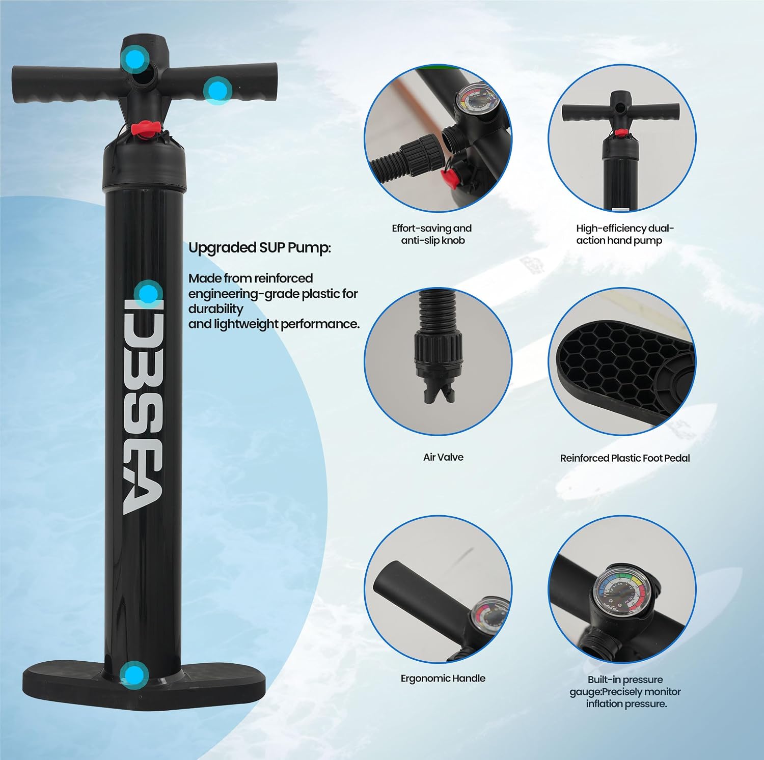 11 ft Inflatable Paddle Board with SUP Accessories, Non Slip EVA Deck, Extra Long Extra Wide iSUP, All Around Stand Up Paddle Board for Adults & Youth