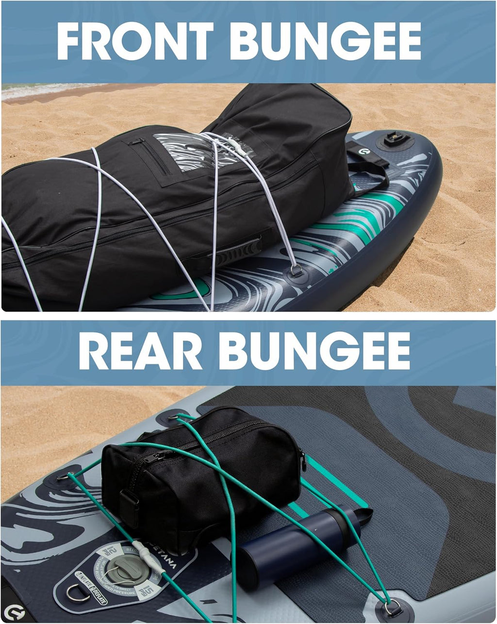 CETANA 11'6×35' Extra Wide Stand Up Paddle Board for Adults & Youth, 400lb Capacity Inflatable Paddle Board, Sup for 2+1 Person with Removable US Fin, 100L Backpack, Floating Paddle, Safety Leash