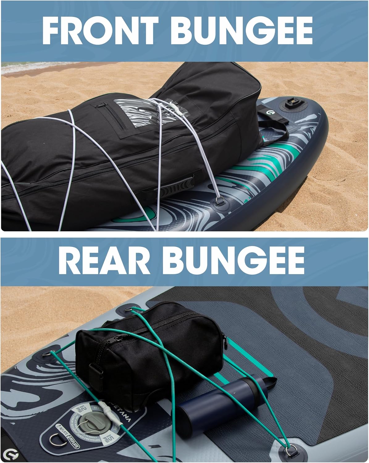 CETANA 11'6×35' Extra Wide Stand Up Paddle Board for Adults & Youth, 400lb Capacity Inflatable Paddle Board, Sup for 2+1 Person with Removable US Fin, 100L Backpack, Floating Paddle, Safety Leash