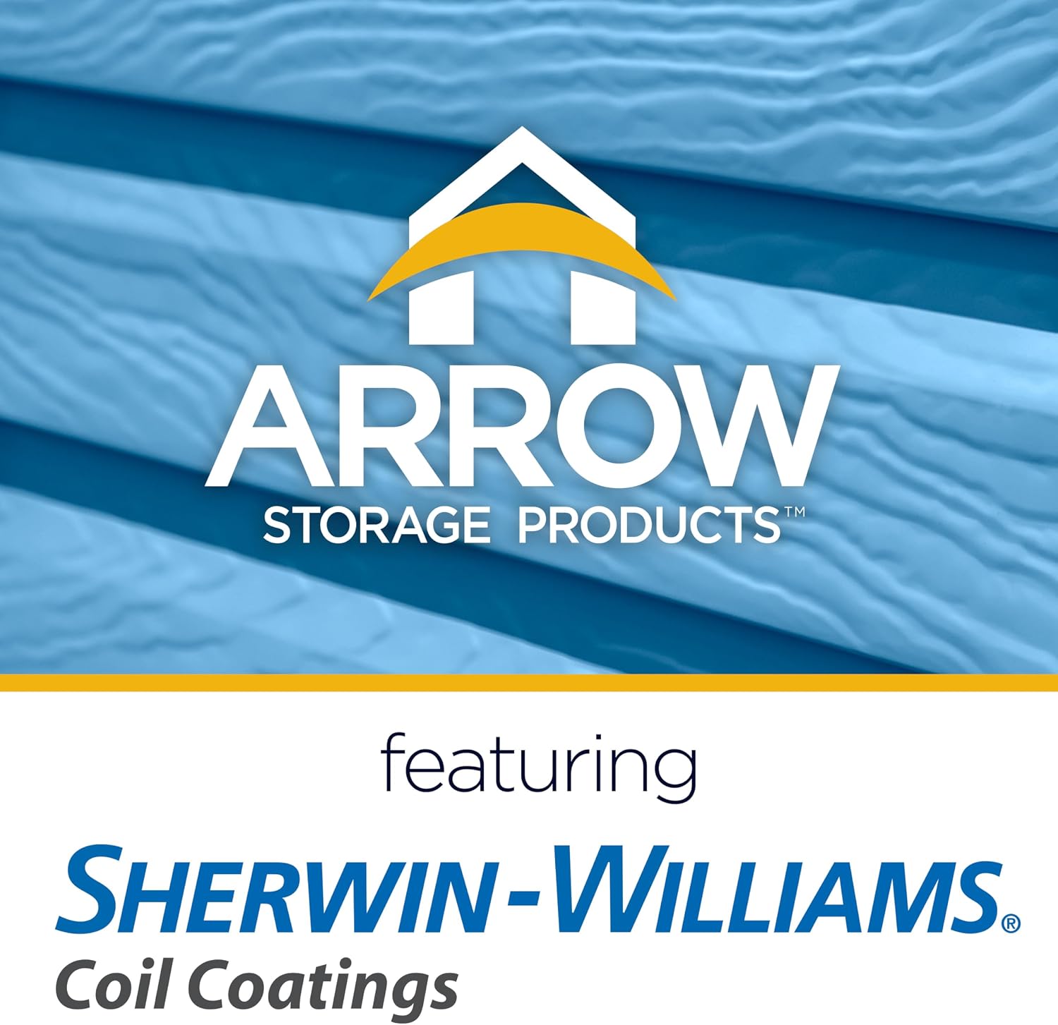 Arrow Shed Select 10' x 14' Outdoor Lockable Steel Storage Shed Building, Blue Grey