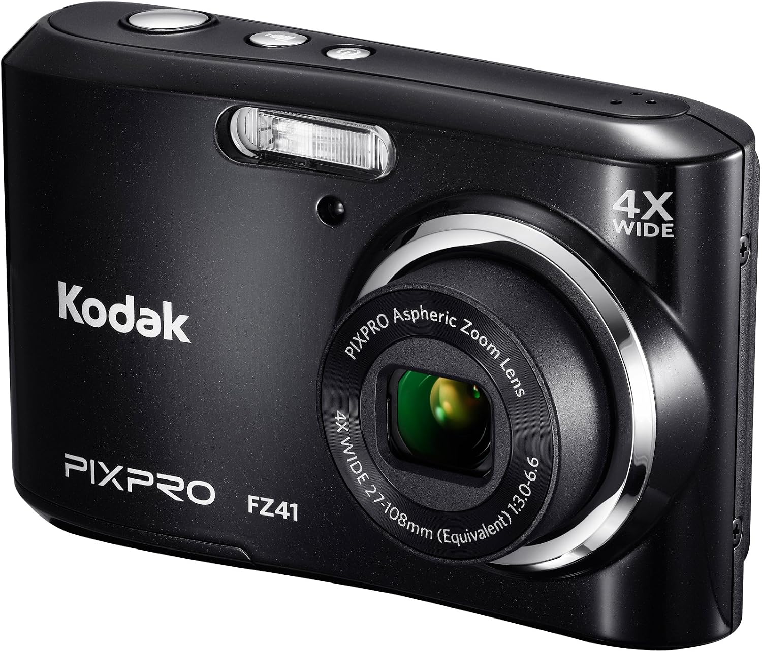 Kodak PIXPRO Friendly Zoom FZ41 16 MP Digital Camera with 4X Optical Zoom and 2.7' LCD Screen (Black)