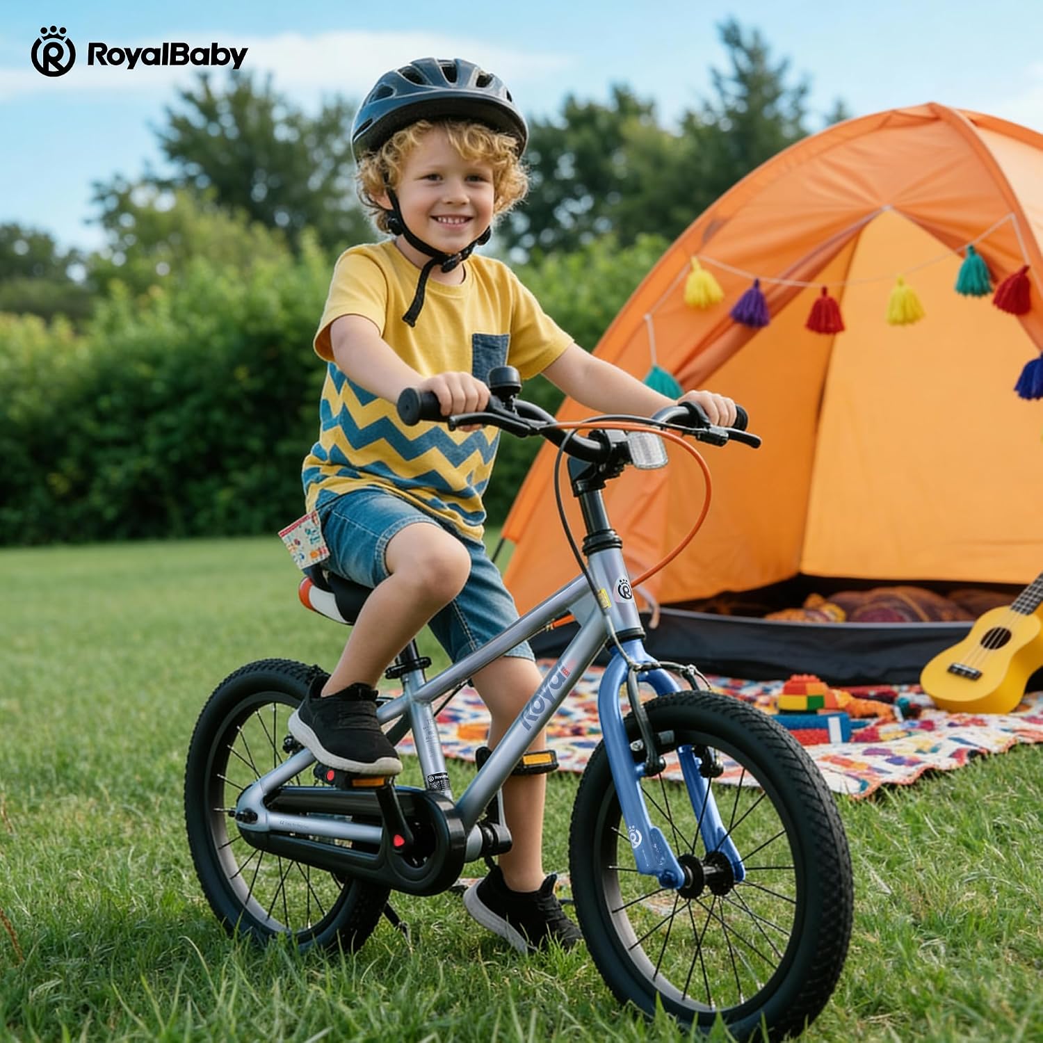 RoyalBaby EZ Kids Bike 12 14 16 18 20 Inch Balance Pedal 2-in-1 Training Bicycle Boys Girls Ages 3 to 12 Years Easy Learn for Beginners