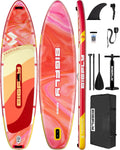 Bigfly Inflatable Stand Up Paddle Board 11'*34'*6', Blow Up Paddle Board for Adults,with Detachable Fins, Pump, Floating Paddle, Safety Leash,Backpack