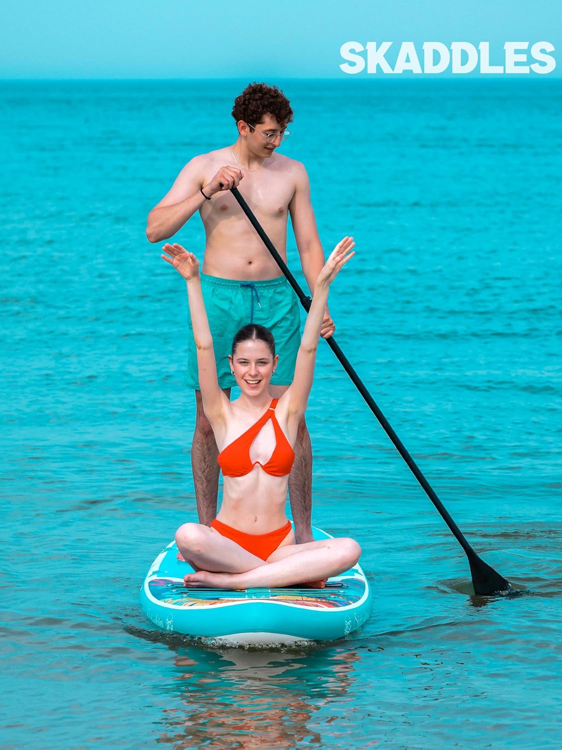 10'6'' Inflatable Stand Up Paddle Board (SUP) for Adults and Youth with Non-Slip Deck – Complete Accessories Kit, for Fishing, Yoga, Fitness & Family Fun