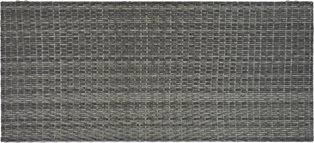 SAFAVIEH Outdoor Collection Oliveira Grey/White Cushion Box