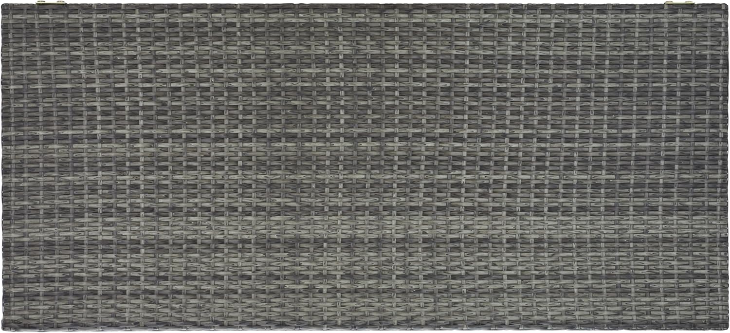 SAFAVIEH Outdoor Collection Oliveira Grey/White Cushion Box
