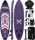 UPWELL 11'6'×35' Extra Wide Inflatable Paddle Board, Stand Up Paddle Board for Youth & Adults, Stable Design, Premium SUP Accessories, 120L Backpack, 10L Dry Bag, Paddle, Leash, Hand Pump, US Fins