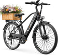 Jasion Roamer/ST/Pro Electric Bike for Adults, 26' Commuter Ebike 1200W 528WH Removable Battery, 28MPH 40-62miles,Electric Bicycles for Women/Man,UL2849 Certified