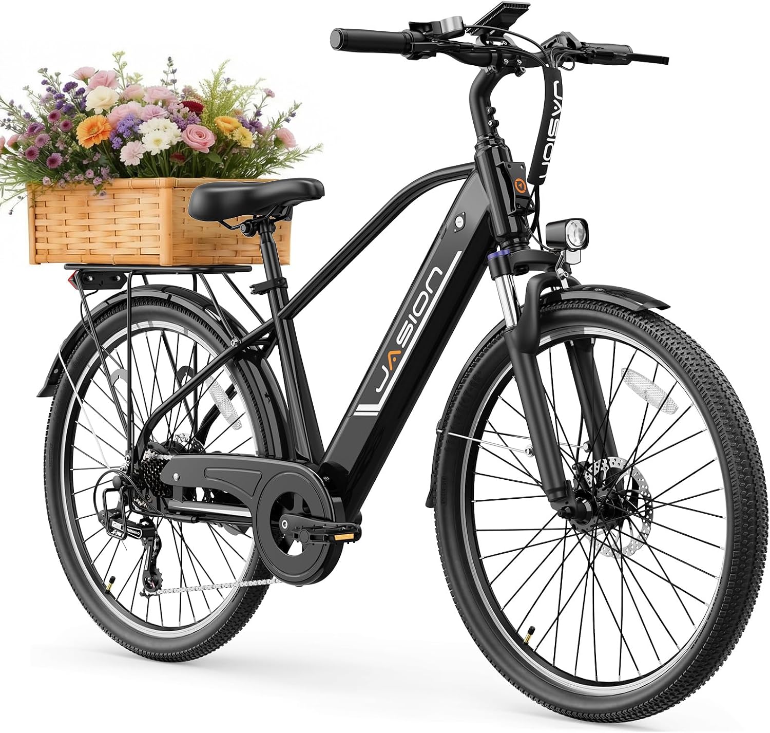 Jasion Roamer/ST/Pro Electric Bike for Adults, 26' Commuter Ebike 1200W 528WH Removable Battery, 28MPH 40-62miles,Electric Bicycles for Women/Man,UL2849 Certified
