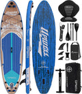 UPWELL 10'6'/11'/11'6' Inflatable Paddle Board, Stand Up Paddlboard for Youth & Adults, Stable Design, Premium SUP Accessories, Backpack, Leash, Hand Pump, Fins