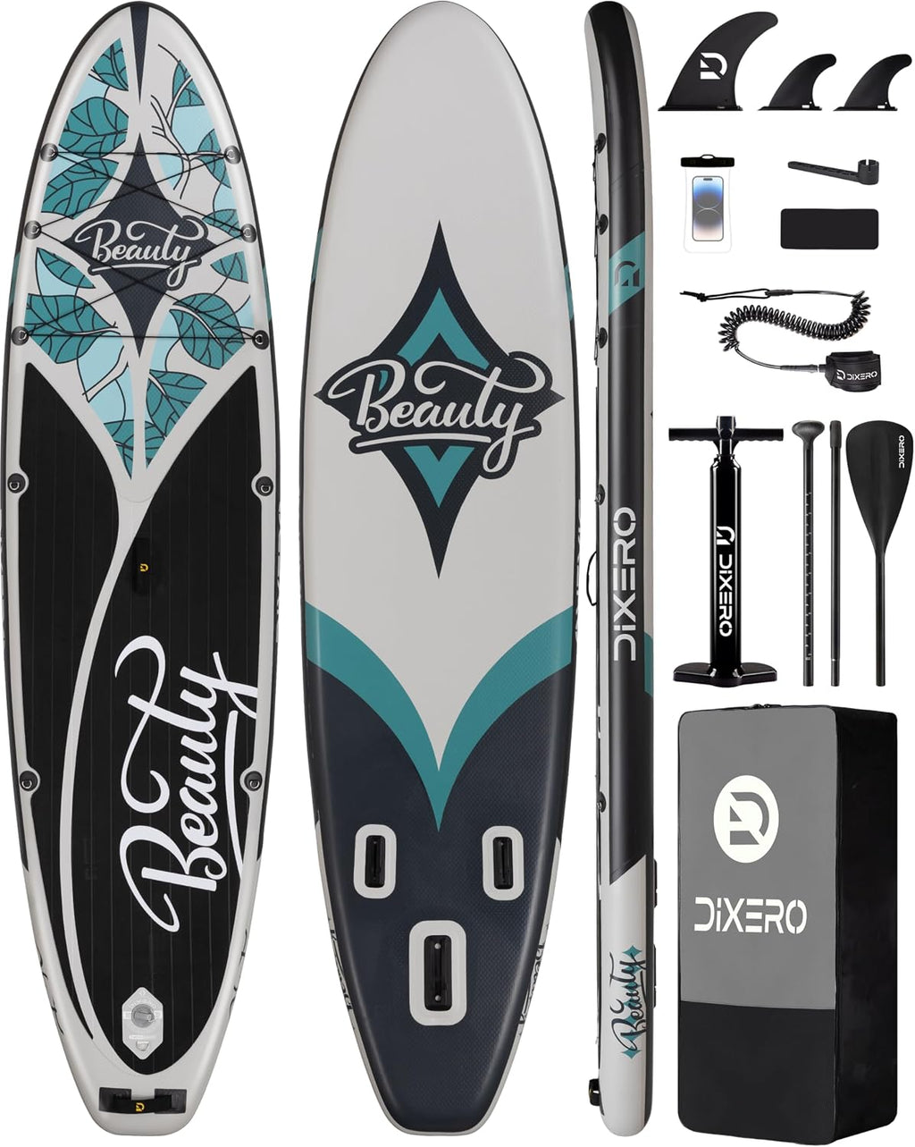 Inflatable Stand Up Paddle Board with SUP Accessories, 11'*33' Inflatable Paddle Boards for Adults & Youth of All Skill Levels