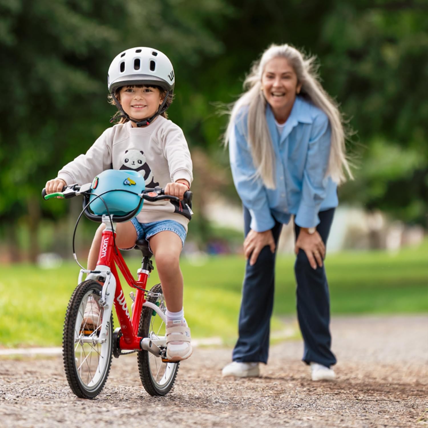 woom GO 3 / GO 3 AUTOMAGIC Kids' Bike, 16-Inch Lightweight Bicycle for Ages 4–6, Handbrakes, Steering Limiter, Chainguard, Boys & Girls