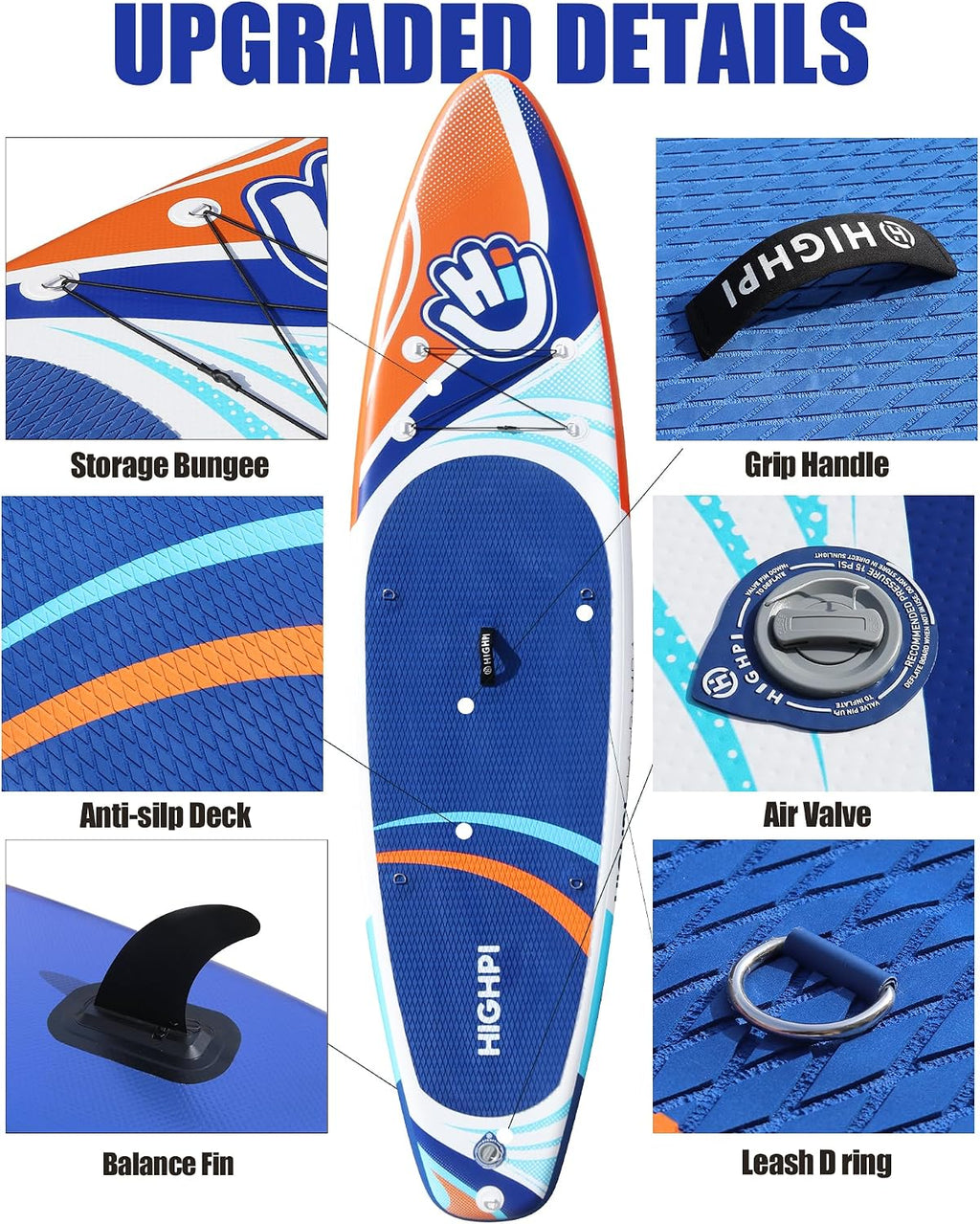 Inflatable Stand Up Paddle Board for Youth and Adults – Wide Sup with Premium Accessories, Blow Up Paddleboard for Surfing, Fishing, Yoga & More