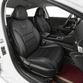 HKZ Custom Fit Leather Seat Covers for Hyundai Tucson Petrol 2022 2023 2024 2025 2026 (XRT,SE,SEL,N Line,Limited) 5-Seats Fulls Set - Black