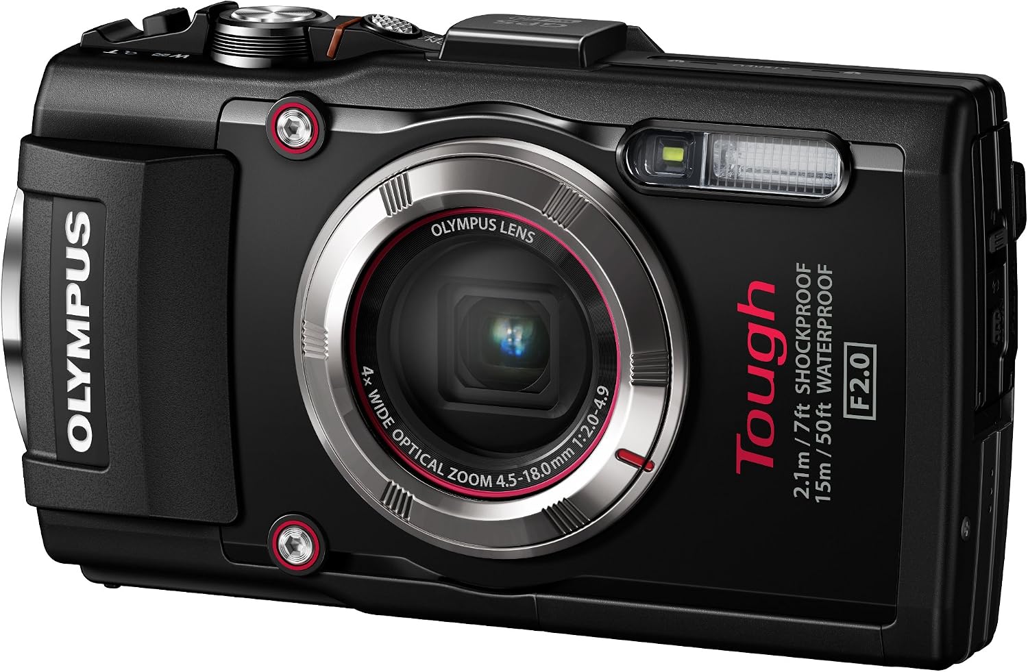 OM SYSTEM Olympus TG-3 Waterproof 16 MP Digital Camera (Black) - International Version (No Warranty)