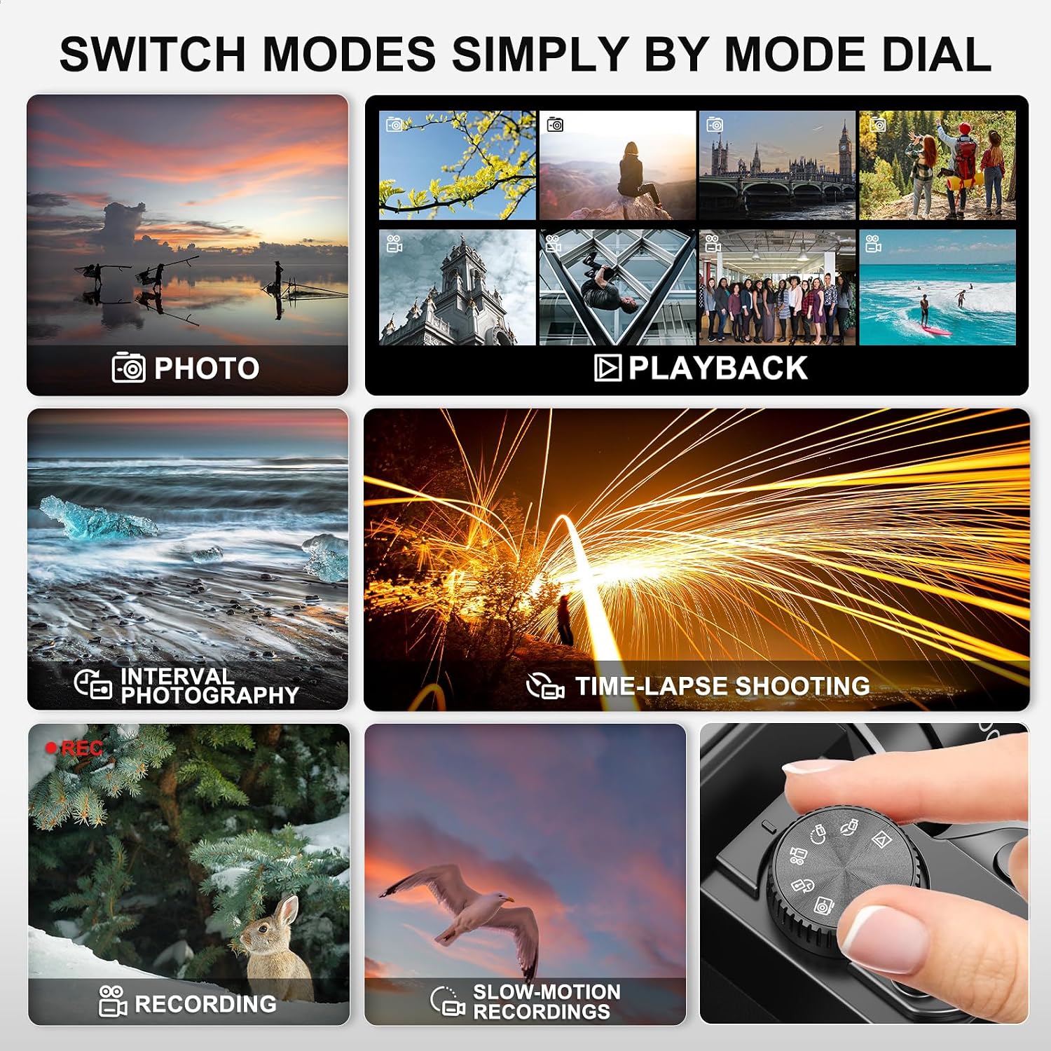 Ture 48MP&4K Digital Cameras for Photography with WiFi & App Control, Vlogging for YouTube with Bag,Compact Travel Camera,Perfect for Entry-Level Users and Beginners with Macro&Wide Lens-32GB Card