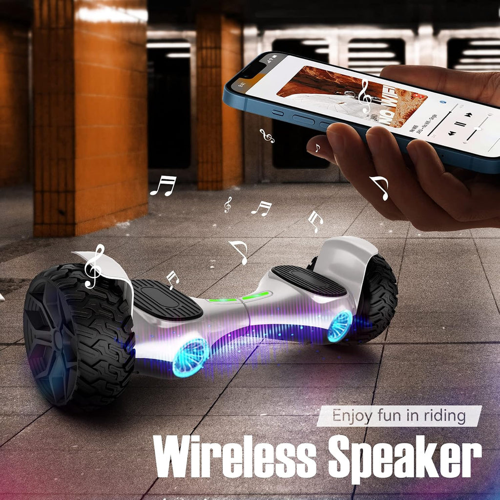LIEAGLE Hoverboard, 6.5' Self Balancing Scooter Hover Board with Bluetooth Wheels LED Lights for Kids Adults