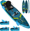 iTAOSTAR Lead 12' × 35' / 11' × 33' Stand Up Paddle Board Inflatable, Extar Wide SUP Board with 5 Fins Stable Design for Adults, Youth, All Skill Levels, Lakes, Oceans