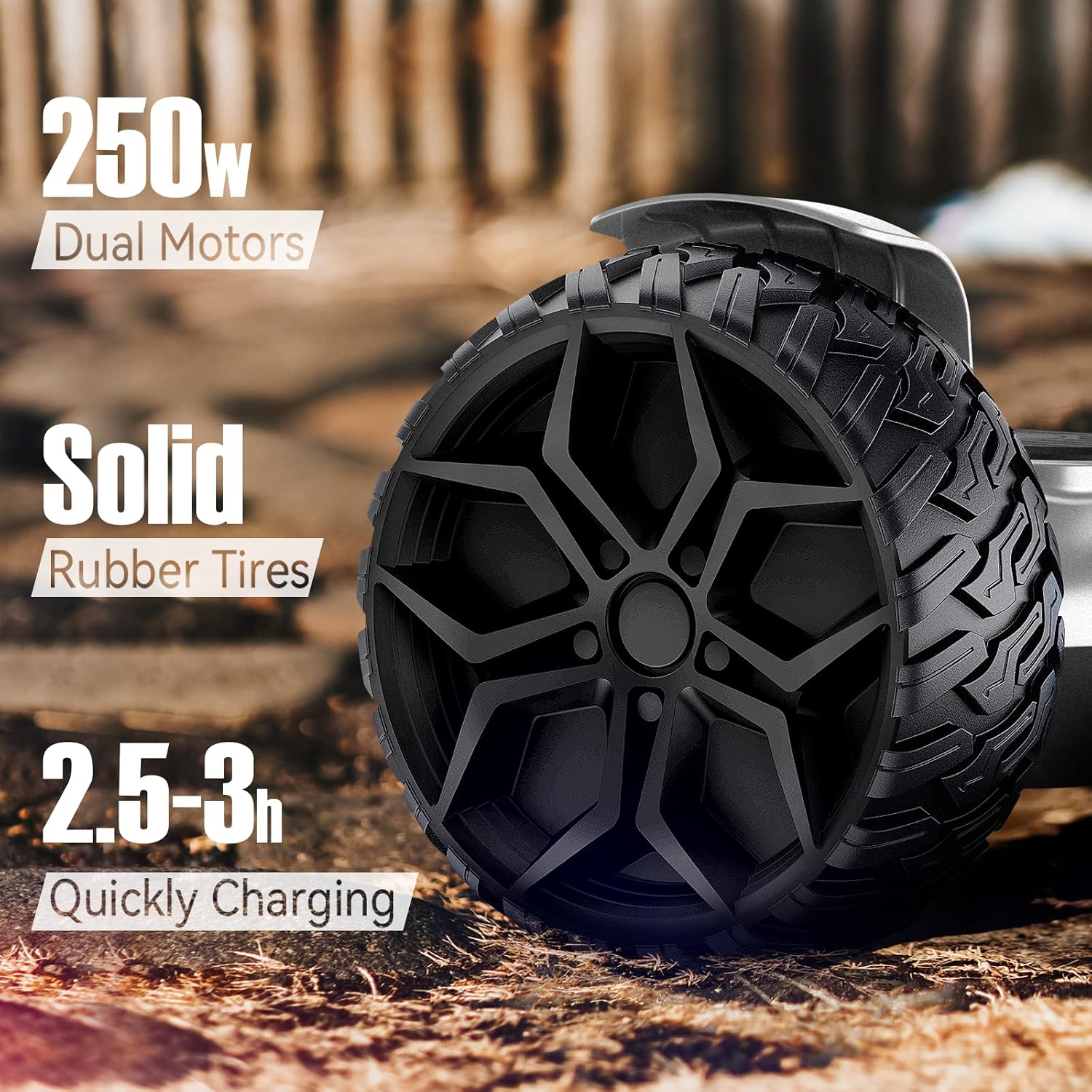 LIEAGLE Hoverboard, 6.5' Self Balancing Scooter Hover Board with Bluetooth Wheels LED Lights for Kids Adults