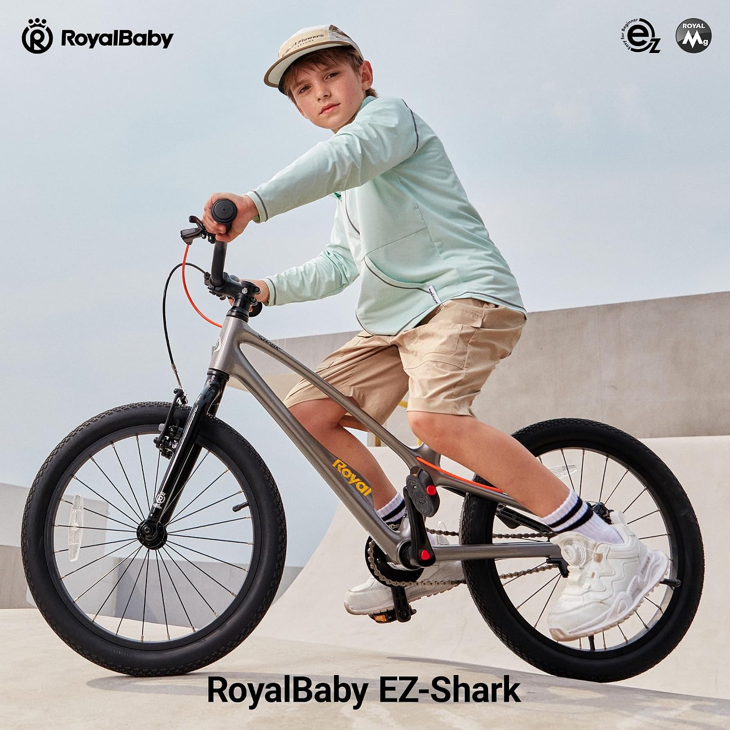 RoyalBaby EZ Kids Bike 12 14 16 18 20 Inch Balance Pedal 2-in-1 Training Bicycle Boys Girls Ages 3 to 12 Years Easy Learn for Beginners