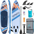 UPWELL 11'6'/11'2'/11'/10'8'/10'6'/10'2' Inflatable Stand Up Paddle Board with sup Accessories Including Backpack, Repairing Kits, Non-Slip Deck, Leash, 3 Fins, Paddle and Hand Pump
