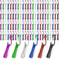 200Pcs Mini Keychain Flashlights Bulk, Ultra-Bright LED Metal Carabiner Clip Lights,Compact Emergency Lights for Camping, Hiking, Cycling, Survival Kits (200)