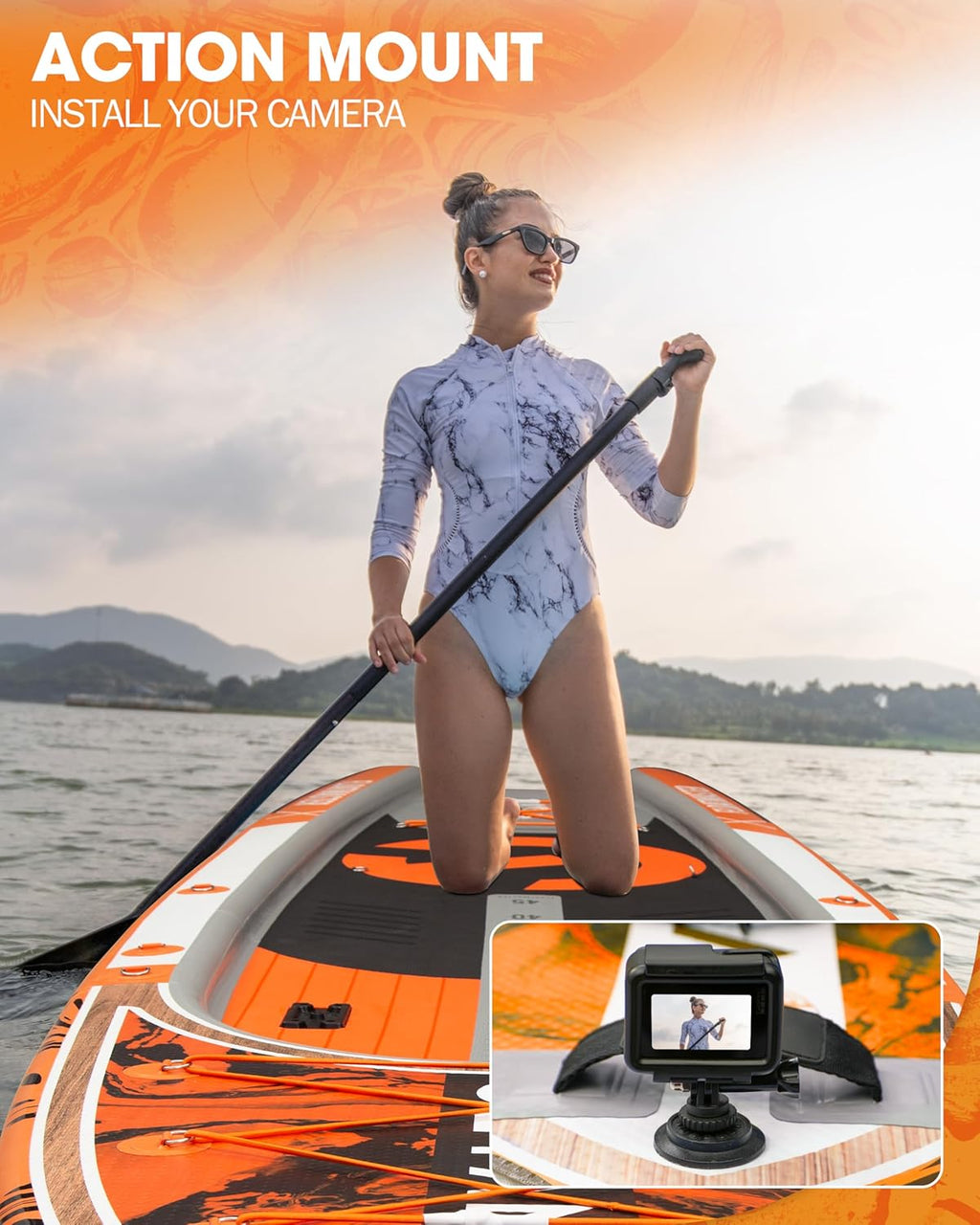 CETANA 11'6×35' Extra Wide Stand Up Paddle Board for Adults & Youth, 400lb Capacity Inflatable Paddle Board, Sup for 2+1 Person with Removable US Fin, 100L Backpack, Floating Paddle, Safety Leash