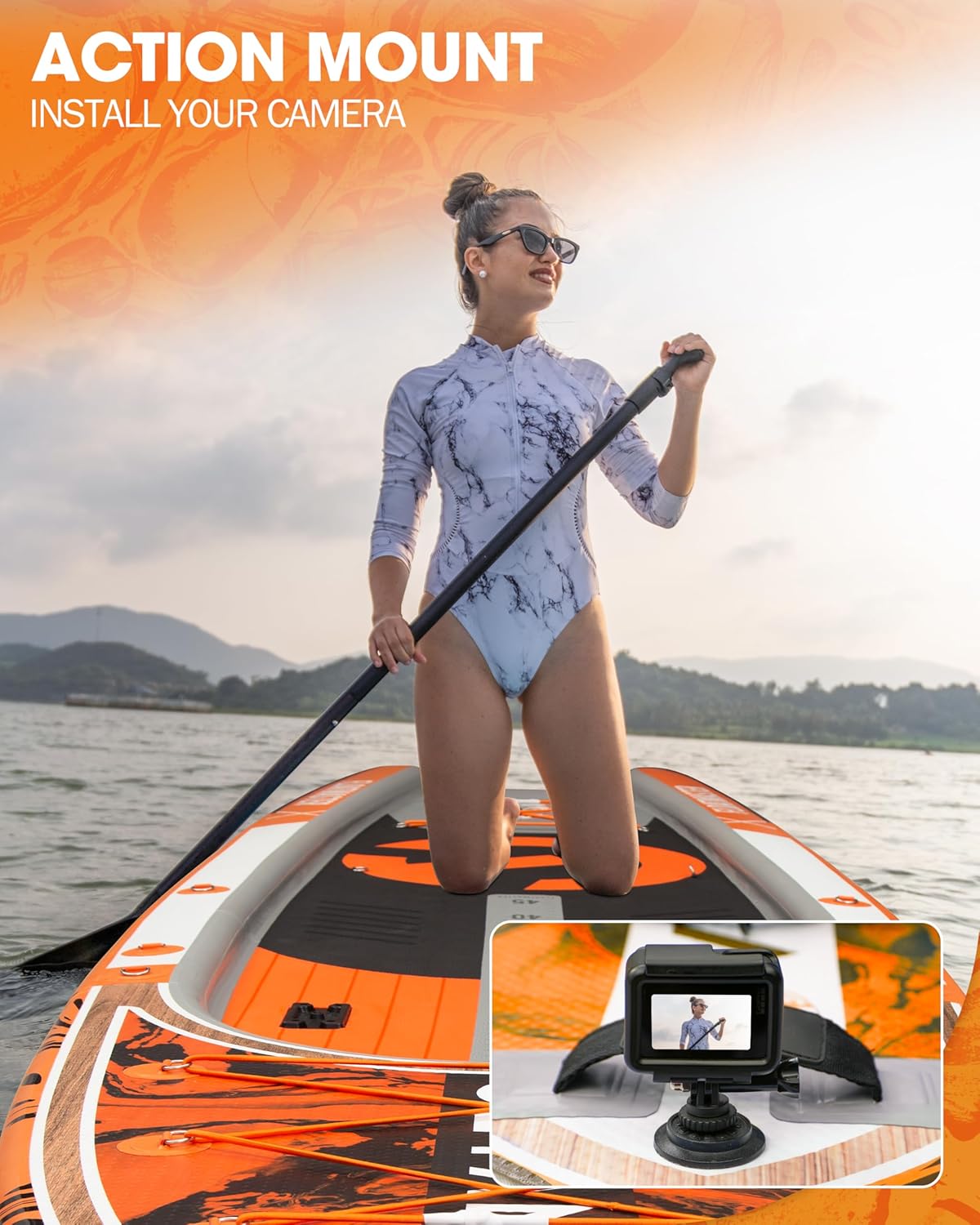 CETANA 11'6×35' Extra Wide Stand Up Paddle Board for Adults & Youth, 400lb Capacity Inflatable Paddle Board, Sup for 2+1 Person with Removable US Fin, 100L Backpack, Floating Paddle, Safety Leash