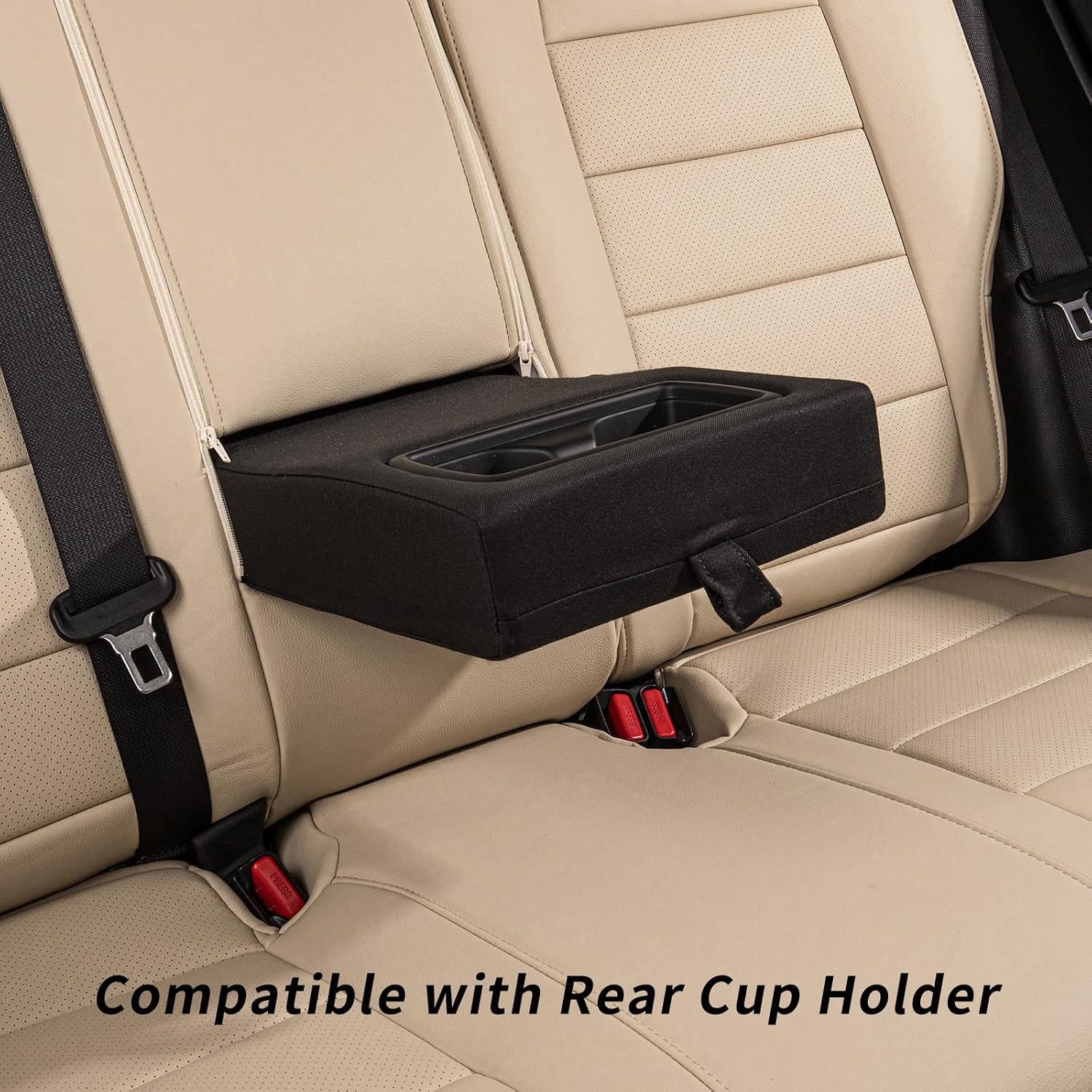 coverdream Tucson Car Seat Covers Custom Fit for 2022-2026 Hyundai Tucson Hybrid & PHEV(Not fit Gasoline) SUV,Waterproof Faxu Leather Seat Protector(Full Set,Beige)
