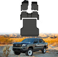 Mixsuper Floor Mat & Cargo Liner for Nissan Frontier 2022-2026 (Crew Cab),with 2nd Row Under-Seat Storage(Not with Under Seat Speaker),TPE Floor Liners Protection for Frontier Accessories,Car Mats
