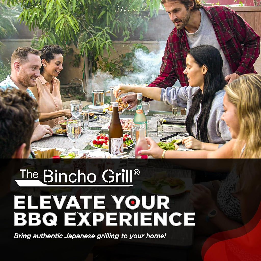 The Bincho Grill Binchotan Charcoal 22 lbs – Premium Japanese Grill Style Hardwood, 95% Carbon, Smokeless High-Heat, Long Burn for Yakitori, Reusable