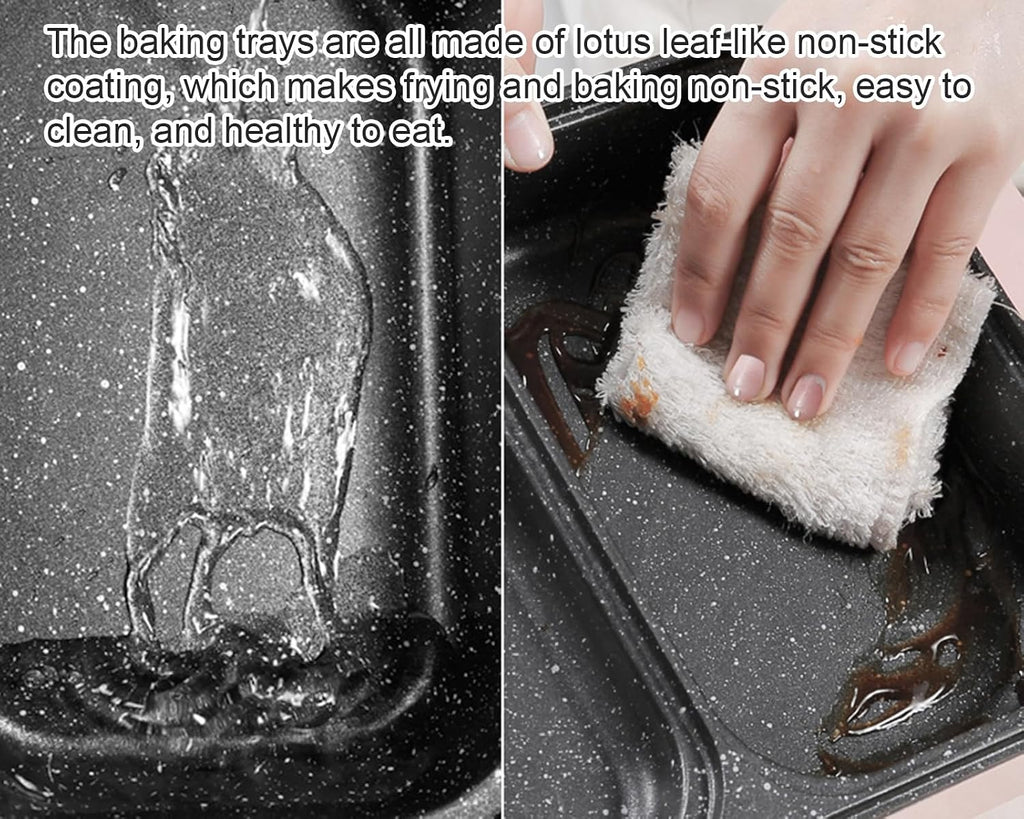 Hot Pot Electric with Grill, 2 in 1 Indoor Non-Stick for Steaks, Shabu Shabu, Noodles, Simmer and Fry, Korean BBQ Grill, Independent Dual Temperature Control,B