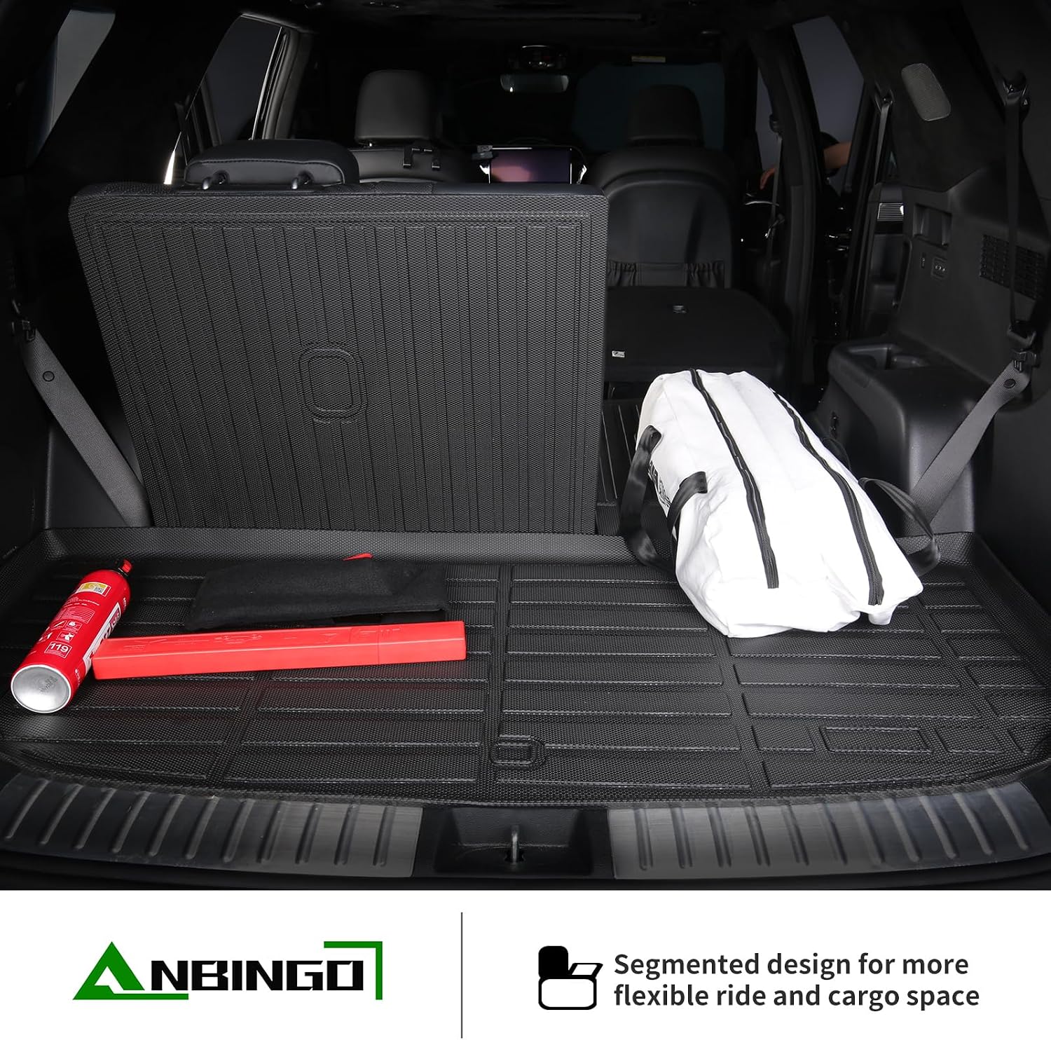ANBINGO® Floor Mats & Seatback Cargo Liner for BMW X3 2018-2024, sDrive30i/ xDrive30i / xDrive30e / M40i / M Base/M Competition, All Weather TPE Custom Floor Liners, Mat Accessories - Black