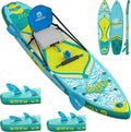 iTAOSTAR Daisy 11'6' × 35' Extra Wide Paddle Board with Seat, One-Stop Premium SUP Board Accessories, Tailored 5 Fins, Stable Stand Up Paddle Boards for Youth of All Skill Levels