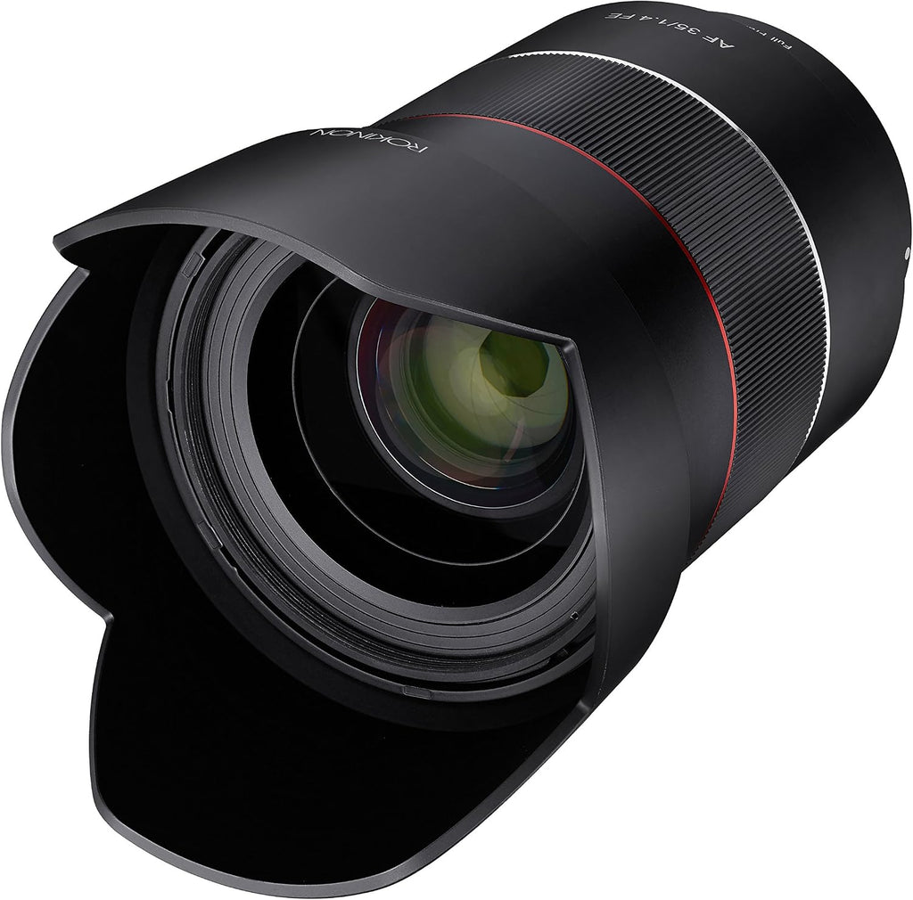 Rokinon AF 35mm f/1.4 Auto Focus Wide Angle Full Frame Lens for Sony FE Mount, Black (IO3514-E)