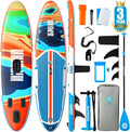 Niphean Inflatable Stand Up Paddle Board with SUP Accessories, Anti-Slip EVA Deck, 10'6'' Inflatable Paddle Boards for Adults & Youth of All Skill Levels
