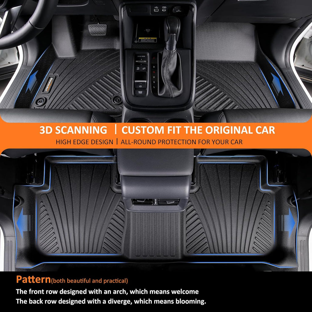 Floor Mats & Cargo Liner Set for Subaru Forester 2019-2024, Custom Fit TPE All Weather Vehicle Mats