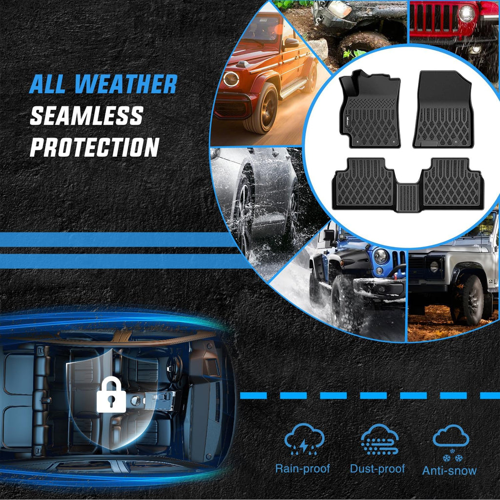 Nilight Floor Mats for Kia K4 2025 2026 All Weather Custom Fit Heavy Duty Floor Liners